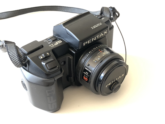 Pentax SF1 film camera with lens - Photo 3 view in Downtown Manhattan
