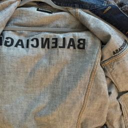 Balenciaga Back Logo Denim Jacket 46-unworn - Photo 3 view in Downtown Manhattan