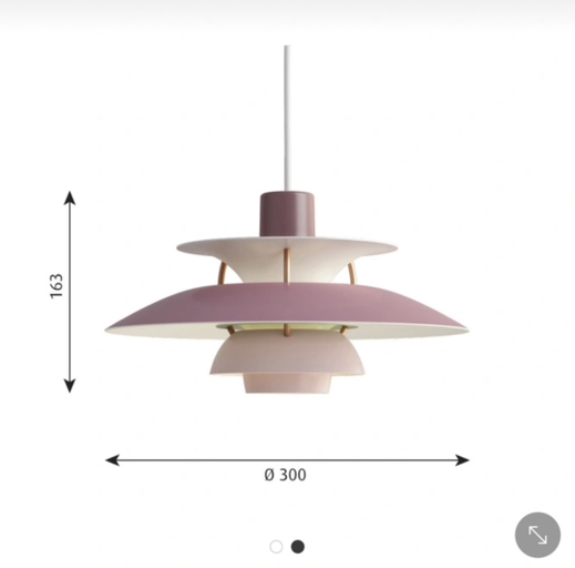 Louis Poulsen PH Mini Pendant Light in Pink