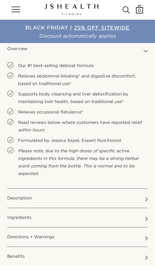 Brand New JSHealth Detox   Debloat Formula (9 month supply) - Photo 5 view in Downtown Manhattan