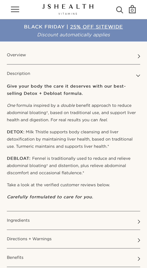 Brand New JSHealth Detox   Debloat Formula (9 month supply) - Photo 6 view in Downtown Manhattan