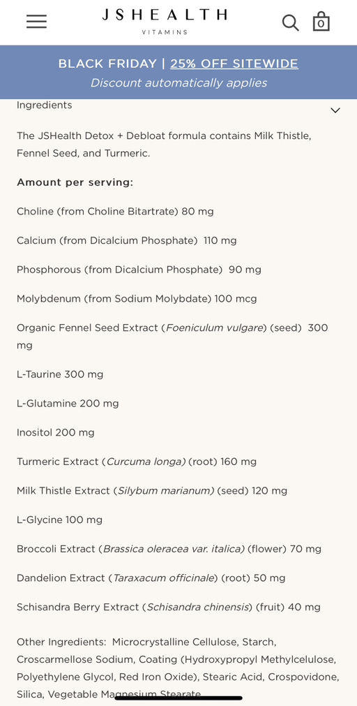 Brand New JSHealth Detox   Debloat Formula (9 month supply) - Photo 7 view in Downtown Manhattan