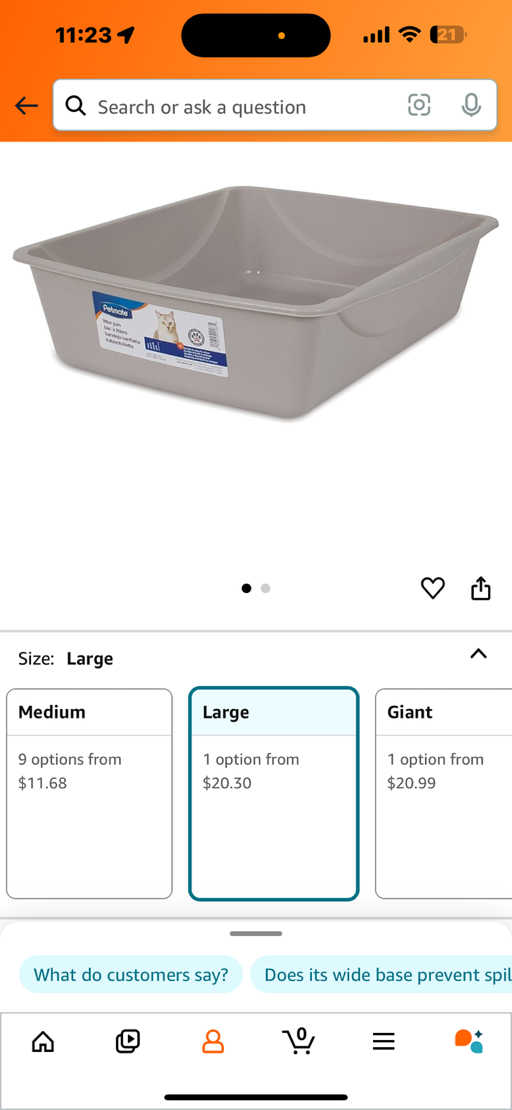 large NEW cat litter box