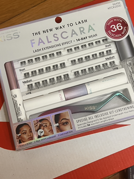 KISS Products Falscara DIY Lash Extension Kit - False Eyelashes - 36ct