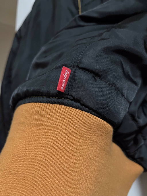 Limited Supreme x Clayton Patterson Skulls Embroidered Velvet MA-1 (Reversible) - Photo 6 view in Queens, NY