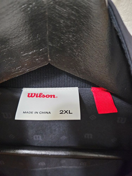 Wilson Black Windbreaker Jacket Men's 2XL - Photo 4 view in Queens, NY
