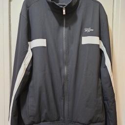 Wilson Black Windbreaker Jacket Men's 2XL
