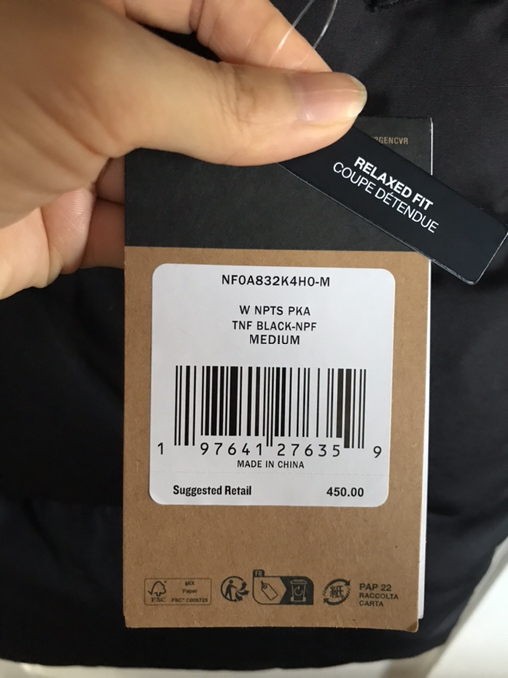 Women's The North Face Nuptse Long 700 Hooded Jacket Parka - Photo 4 view in Mahattan, NY