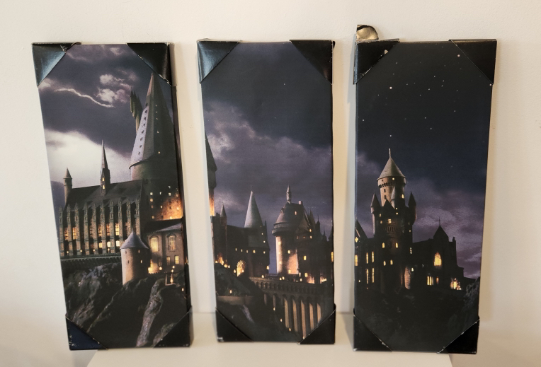 Harry Potter Hogwarts Castle 3-Panel Artwork – Used - Photo 2 view in Queens, NY