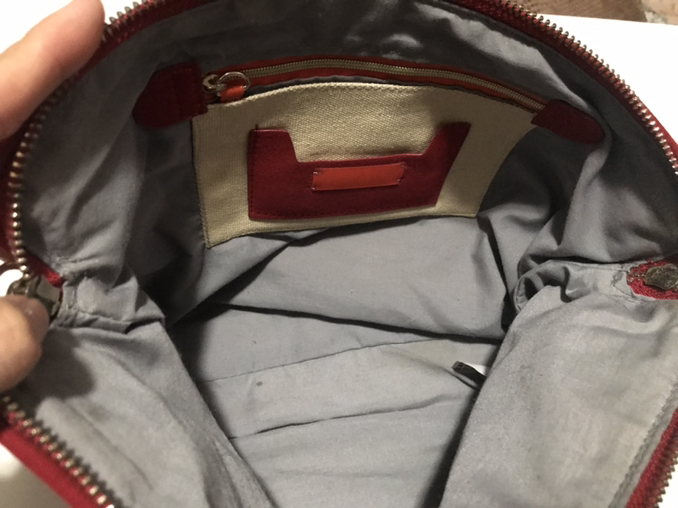 Zara Red Suede Clutch and the chain - Photo 4 view in Manhattan, NY