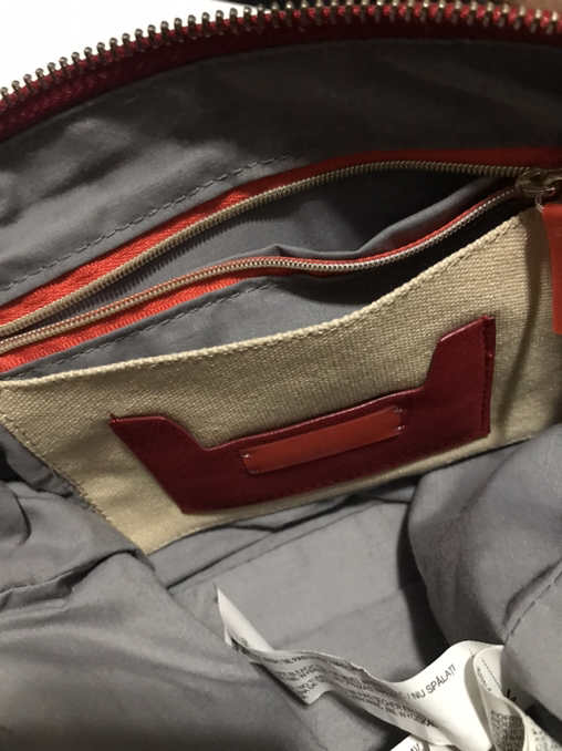 Zara Red Suede Clutch and the chain - Photo 5 view in Manhattan, NY