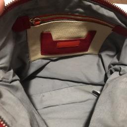 Zara Red Suede Clutch and the chain - Photo 4 view in Manhattan, NY