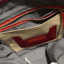 Zara Red Suede Clutch and the chain - Photo 5 view in Manhattan, NY