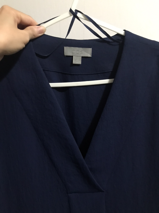 Like New COS Navy Polyester Dress - Photo 2 view in Mahattan, NY