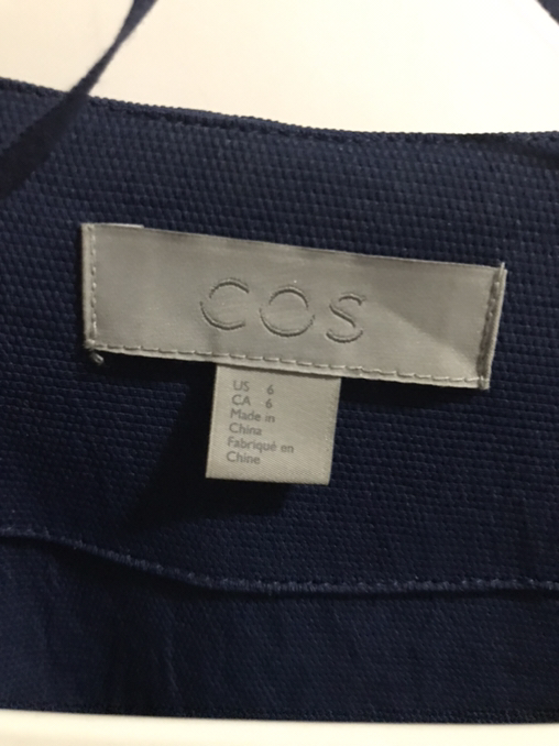Like New COS Navy Polyester Dress - Photo 3 view in Mahattan, NY