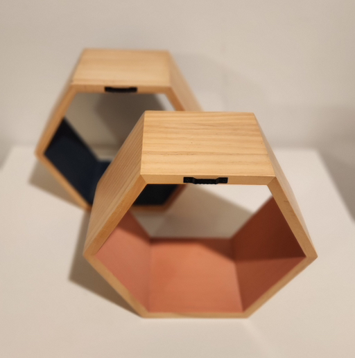 Unique hexagonal shelves - Photo 2 view in Queens, NY