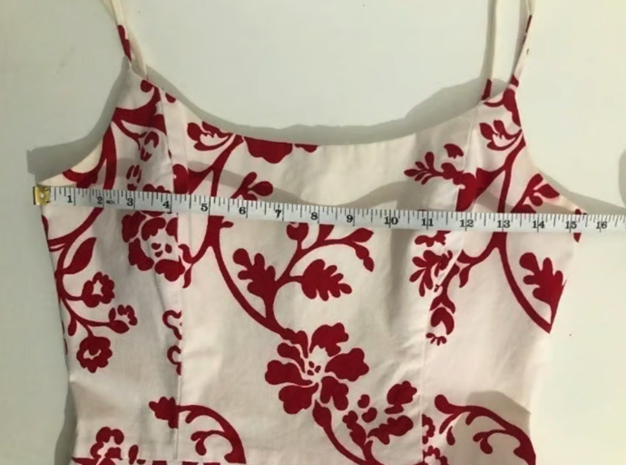 Jessica Howard Vintage Red Floral Dress - Photo 5 view in Queens, NY