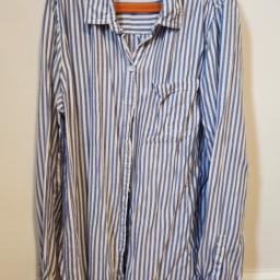 striped button-down shirt