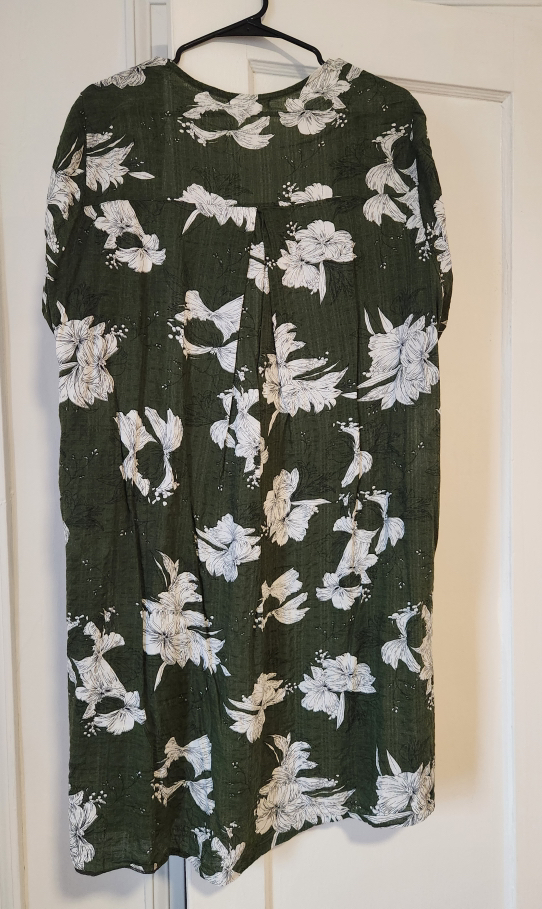 floral long linen jacket - Photo 2 view in Queens, NY
