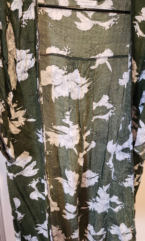 floral long linen jacket - Photo 3 view in Queens, NY