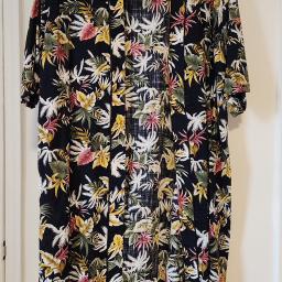 long linen floral jacket
