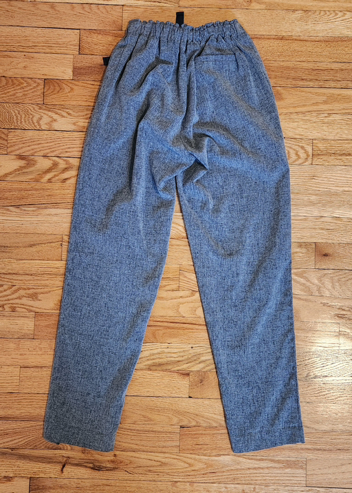 gray textured easy pants - Photo 3 view in Queens, NY