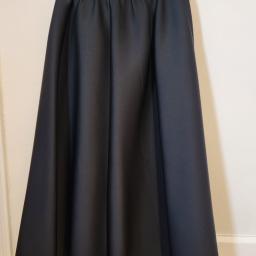 black A-line skirt