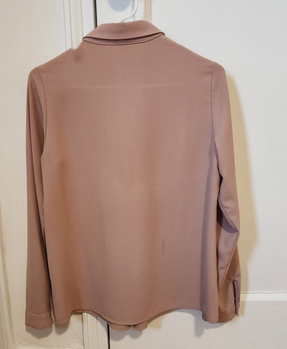 mauve pleated blouse - Photo 3 view in Queens, NY