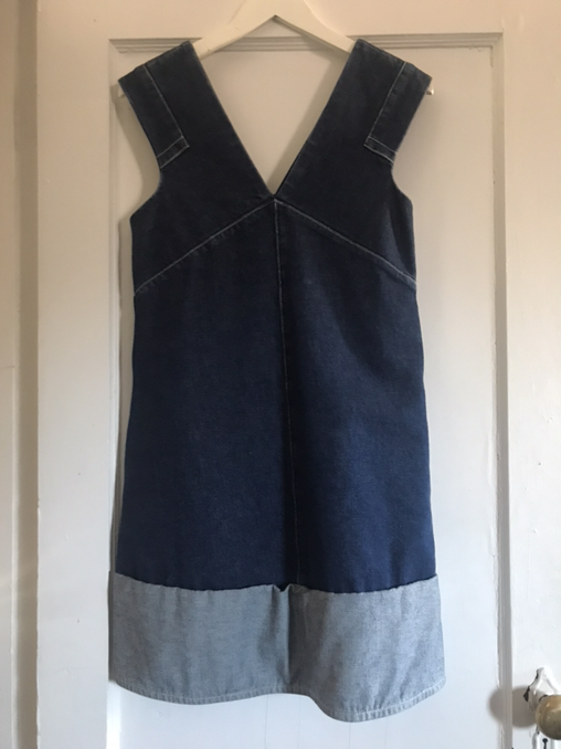 COS Women's Suspender Skirt Summer Sleeveless Blue Denim Dress 