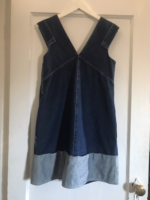 COS Women's Suspender Skirt Summer Sleeveless Blue Denim Dress  - Photo 2 view in Manhattan, NY