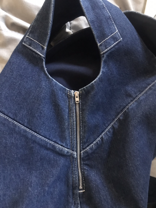 COS Women's Suspender Skirt Summer Sleeveless Blue Denim Dress  - Photo 4 view in Manhattan, NY