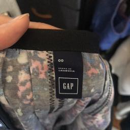 Gap Skirt A-line Back Zipper Black Bold Print Pockets - Photo 3 view in Manhattan, NY