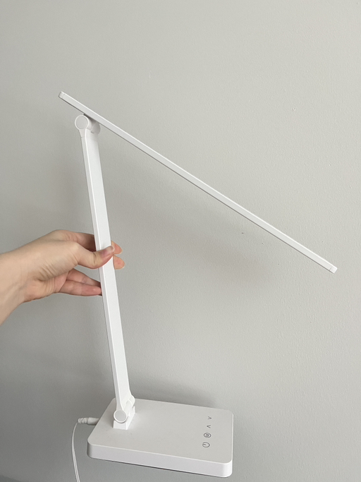 White modern LED desk lamp