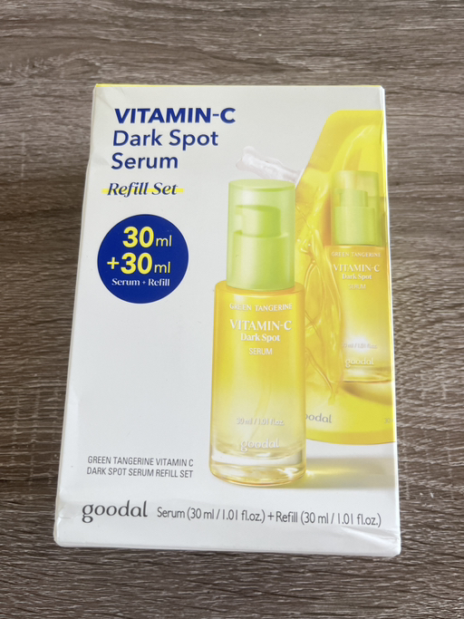 Goodal Green Tangerine Vitamin C Dark Spot Serum Refill Set (Brand New)