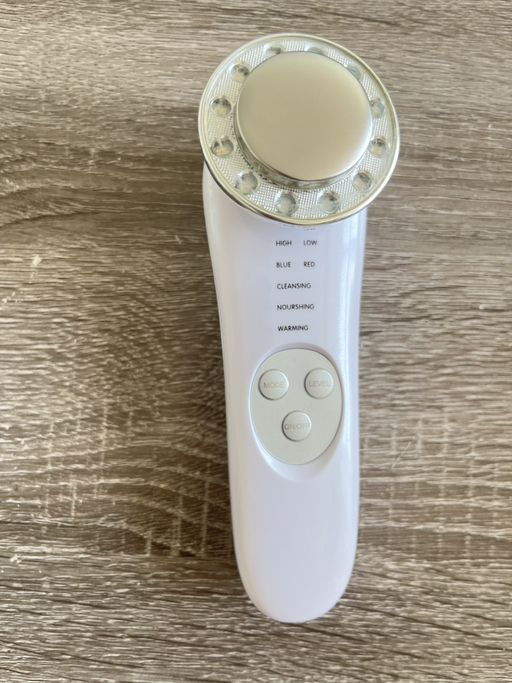 Multifunction Facial Device – Red/Blue LED, Ion Massage, Anti-Puffiness (Great Condition)