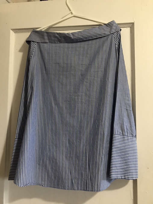 Zara Trafaluc Collection Striped Shirt – Size Small – Open Shoulder  - Photo 2 view in Manhattan, NY