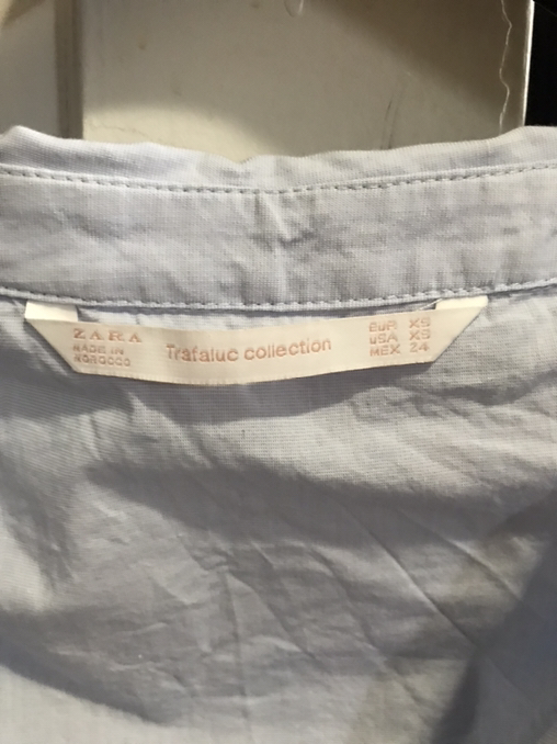 Zara Trafaluc Collection Wrap Shirt – Light Blue – Size XS - Photo 5 view in Manhattan, NY
