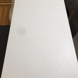 IKEA Linnmon Table – White Top with Black Legs – 39 3/8