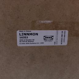 IKEA Linnmon Table – White Top with Black Legs – 39 3/8