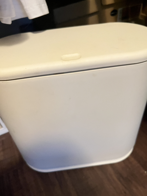 Modern White Trash Bin