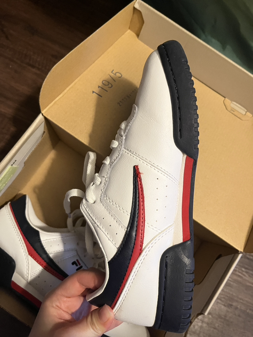 6.5 size FILA White Sneakers - Photo 2 view in Hudson County, NJ
