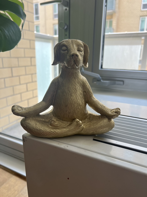 Meditating Dog Figurine