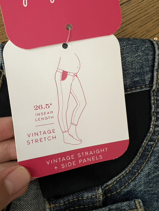 Vintage Stretch Straight Maternity Jeans – NWT (XS) - Photo 5 view in Queens, NY