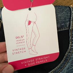 Vintage Stretch Straight Maternity Jeans – NWT (XS) - Photo 5 view in Queens, NY