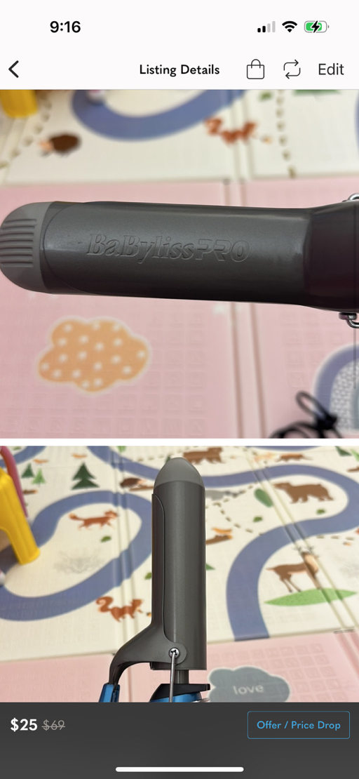 Babyliss Pro nano titanium barrel curling iron - Photo 3 view in Manhattan, NY