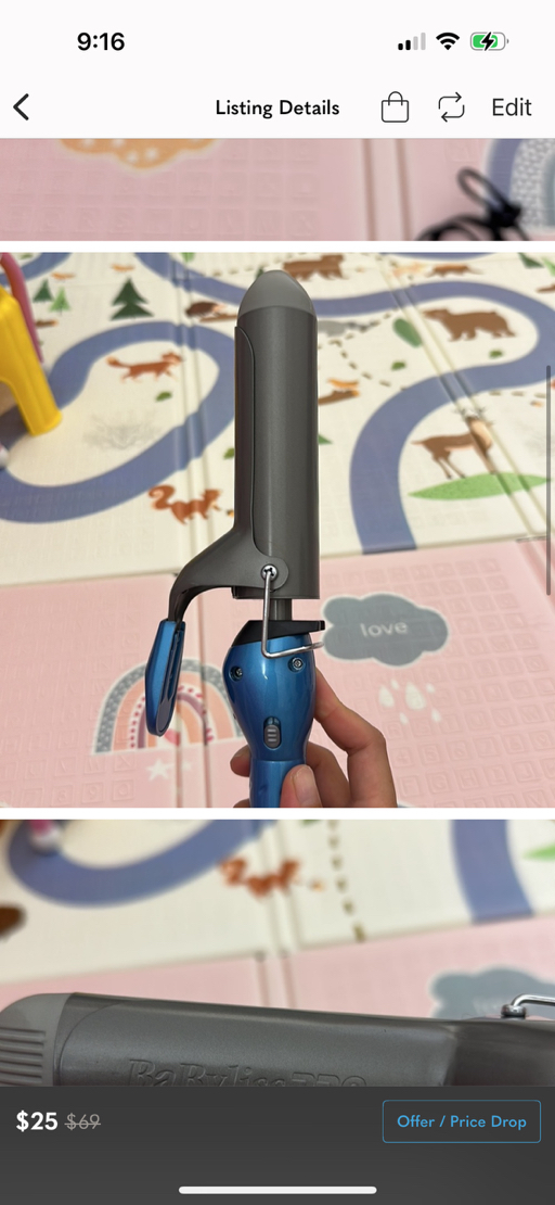 Babyliss Pro nano titanium barrel curling iron - Photo 2 view in Manhattan, NY