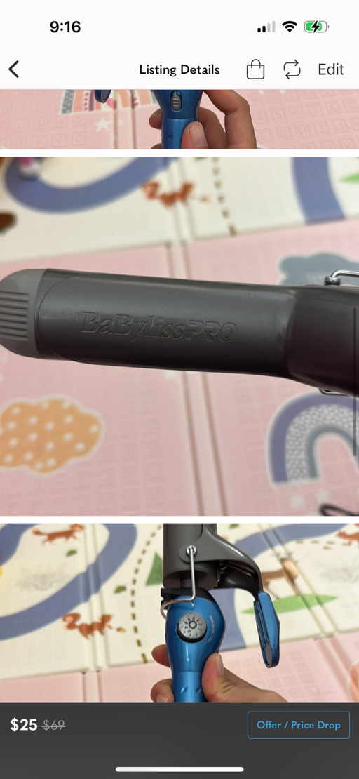 Babyliss Pro nano titanium barrel curling iron - Photo 5 view in Manhattan, NY