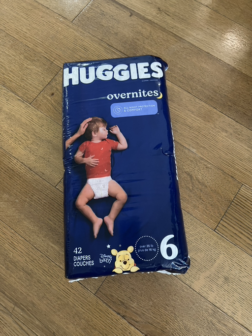 Huggis Overnites Diapers, Size6 42Counts