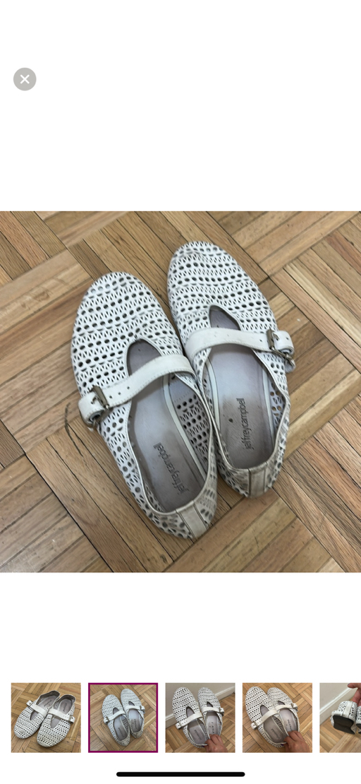 Jeffrey Campbell White Cutout Flats - Photo 2 view in Manhattan, NY