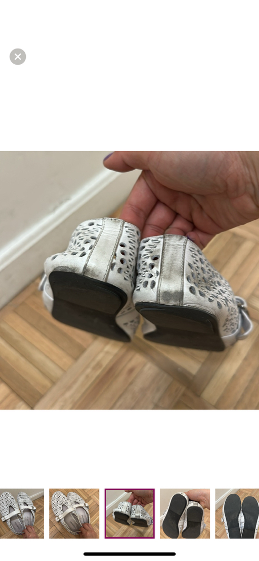 Jeffrey Campbell White Cutout Flats - Photo 5 view in Manhattan, NY